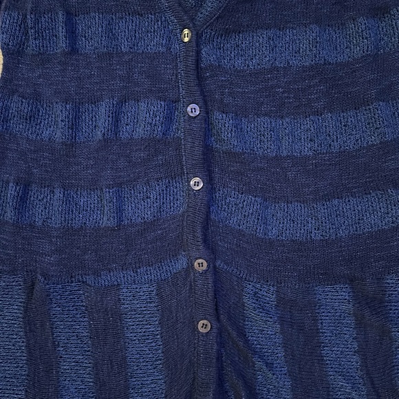 Splendid V Neck Cardigan with peplum hem - Picture 3 of 5